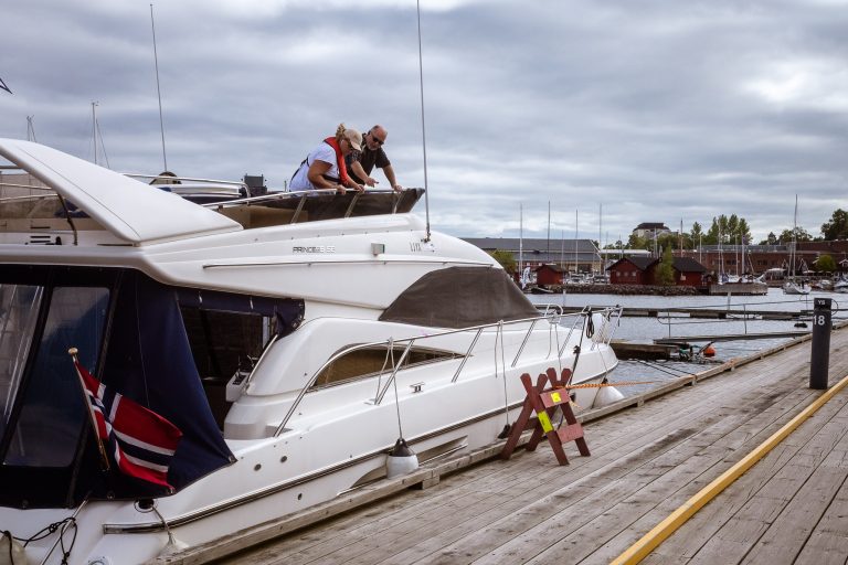 Street photo in Holmestrand, Norway by Andrew Knight