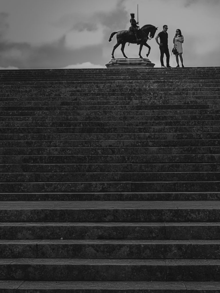 Street photo in Chantilly, France by Romeo Tomescu