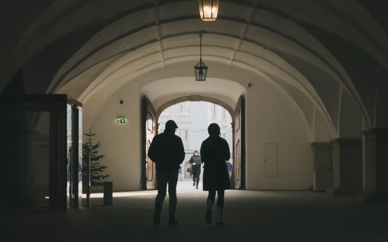 Street photo in Linz, Austria by Samuel Heinrich
