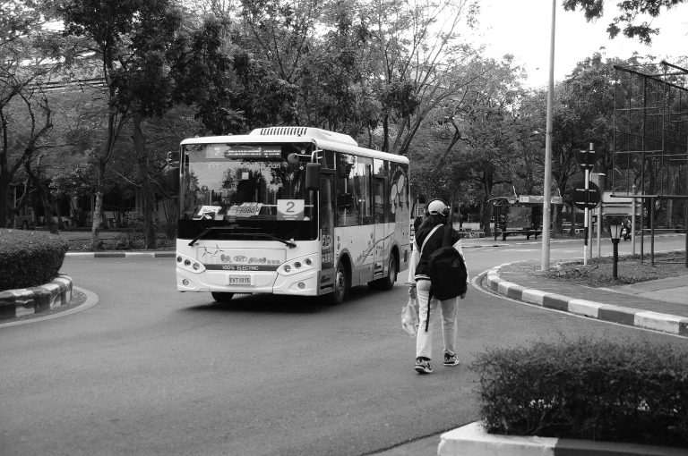 Street photo in Thammasat University Printing House, Thailand by Peter Baltes