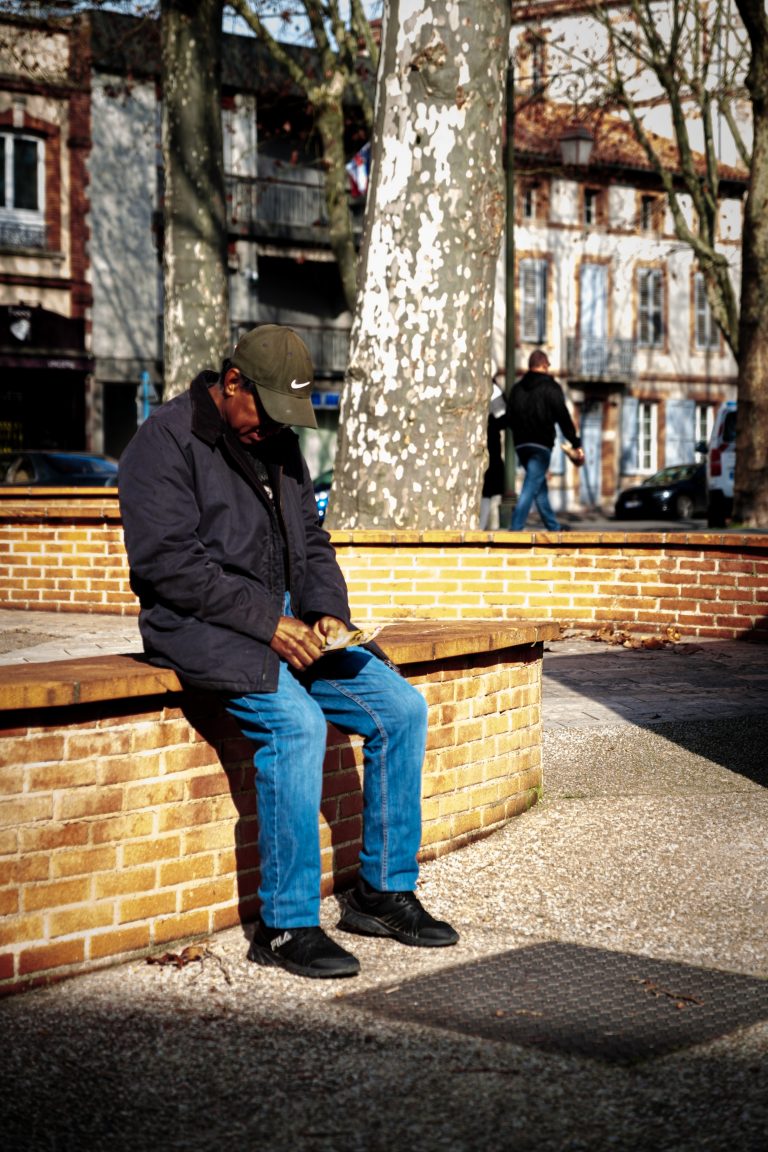 Street photo in Lavaur, France by Sean Mason