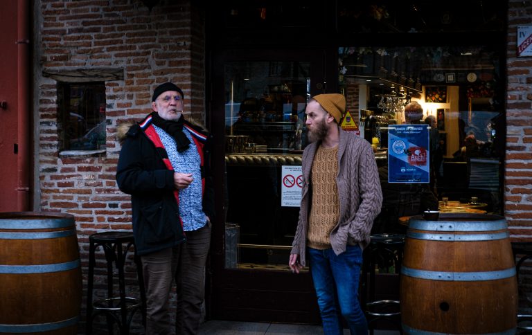 Street photo in Lavaur, France by Sean Mason