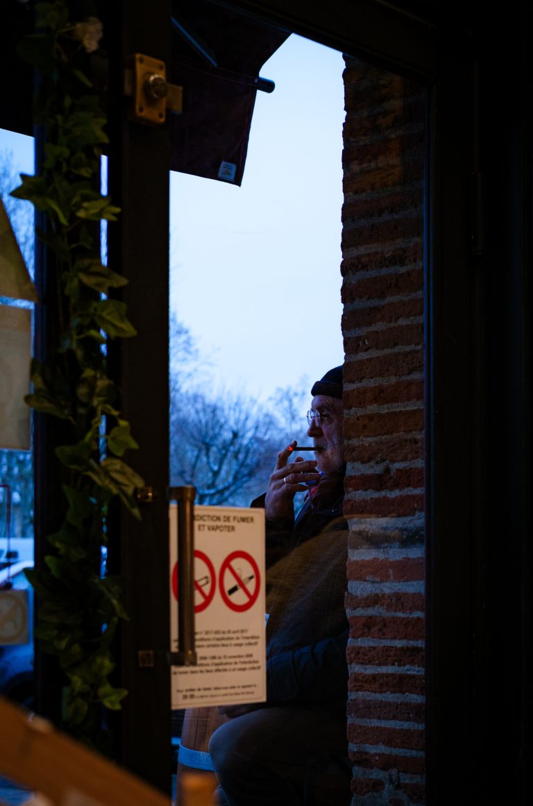 Street photo in Lavaur, France by Sean Mason