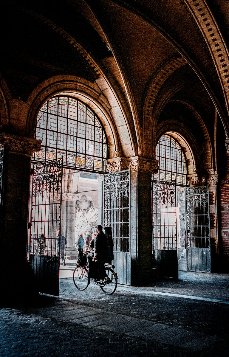 Street photo in Rijksmuseum Amsterdam, Netherlands by Graham Waywell