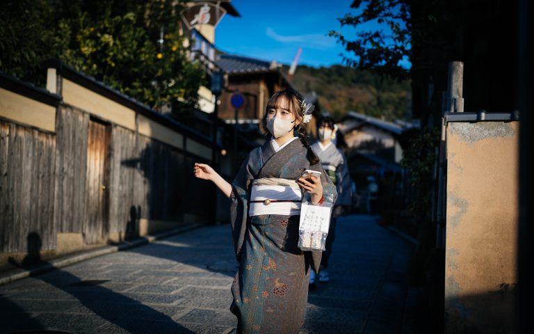 Street photo in Kyoto, Japan by Lyndon Grant