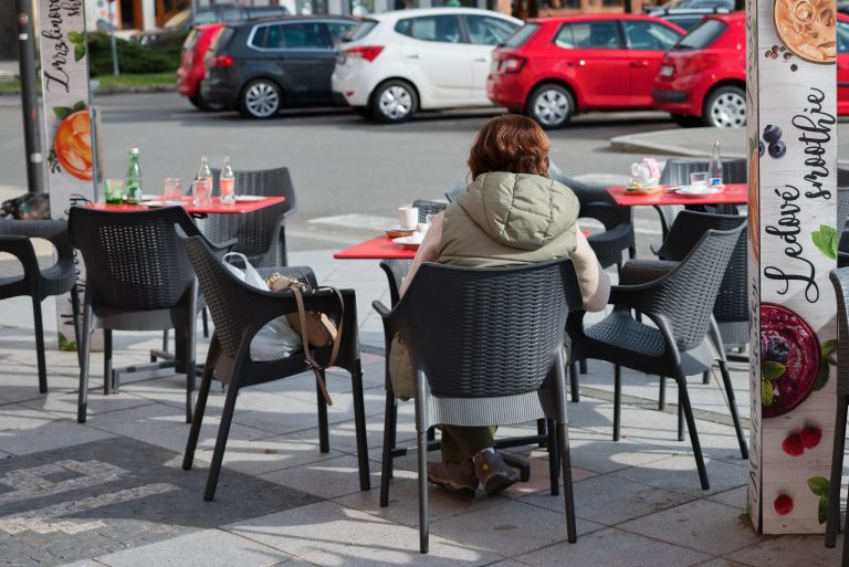 Street photo in Hodonín, Czechia by Andrea Vyorálková