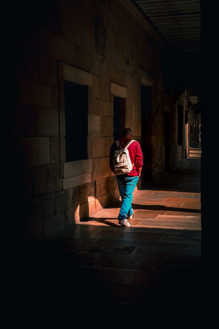 Street photo in Santiago de Compostela, Spain by Lee Tanner