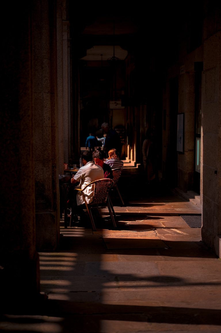 Street photo in Santiago de Compostela, Spain by Lee Tanner
