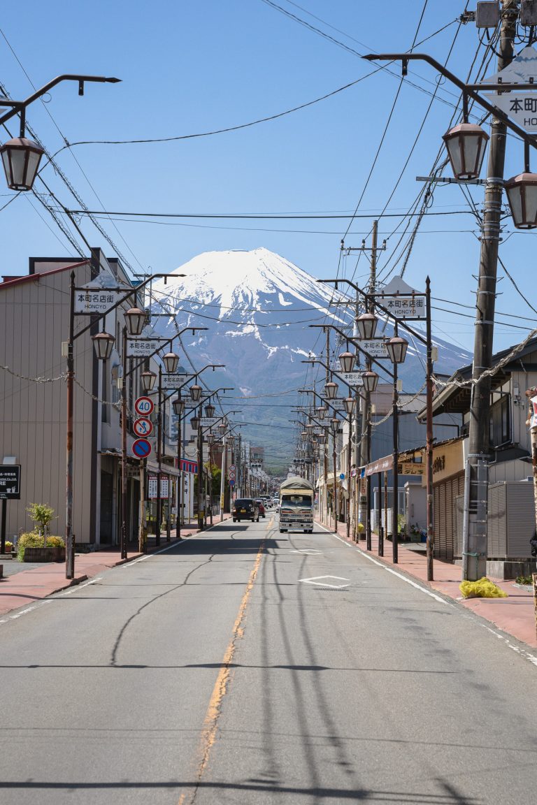 Street photo in Fujiyoshida, Japan by Steve Heller
