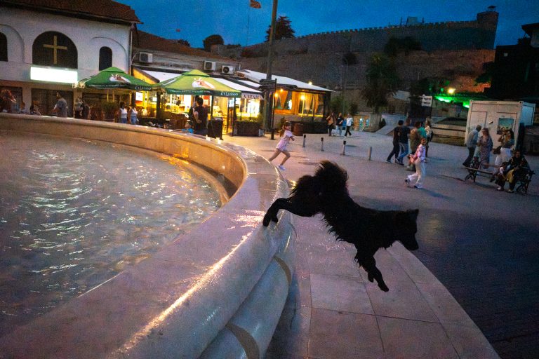 Street photo in Skopje, North Macedonia by Roland Polczer