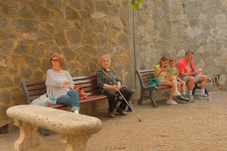 Street photo in Montalcino, Italy by kevin mccoy