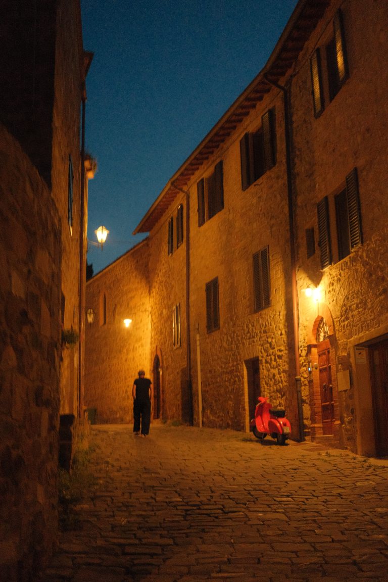 Street photo in Montalcino, Italy by kevin mccoy