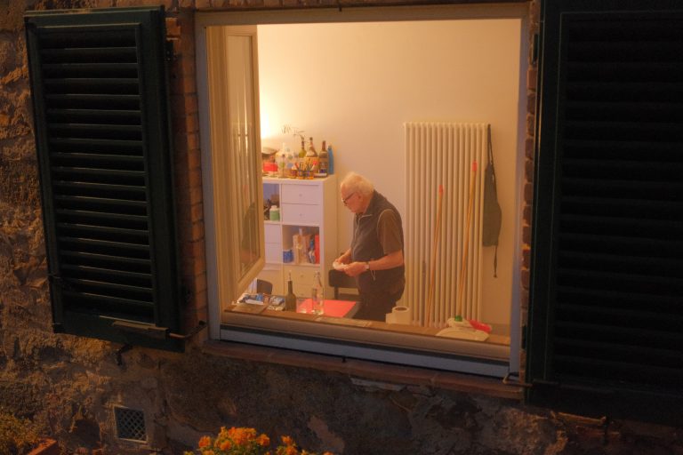 Street photo in Montalcino, Italy by kevin mccoy