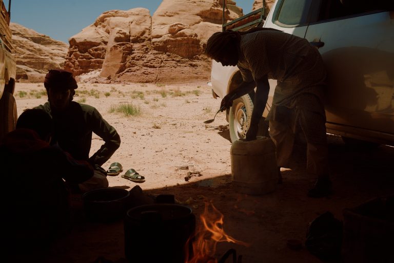 Street photo in Wadi Rum Village, Jordan by Hasan Smadi
