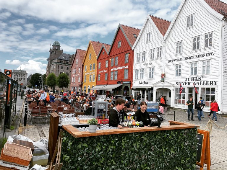 Street photo in Bergen, Norway by Michael Clayton