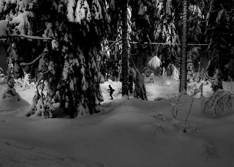 Street photo in Tryvann, Norway by Roham Rasai