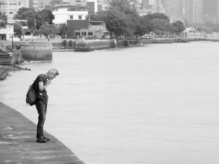 Street photo in Tamsui Fisherman's Wharf, Taiwan by Nik TAN