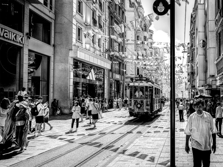 Street photo in Istanbul, Turkey by Jozef Danyi