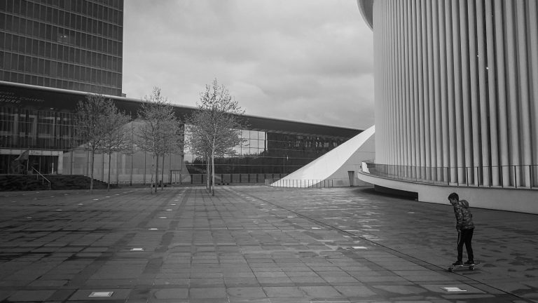 Street photo in Philarmonie, Luxembourg by Tom Schmitz