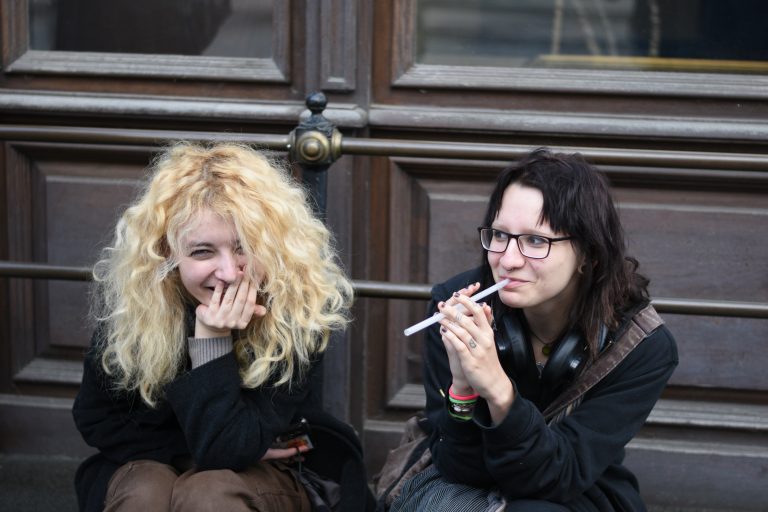 Street photo in Lviv, Ukraine by Rodrigo Marcotich