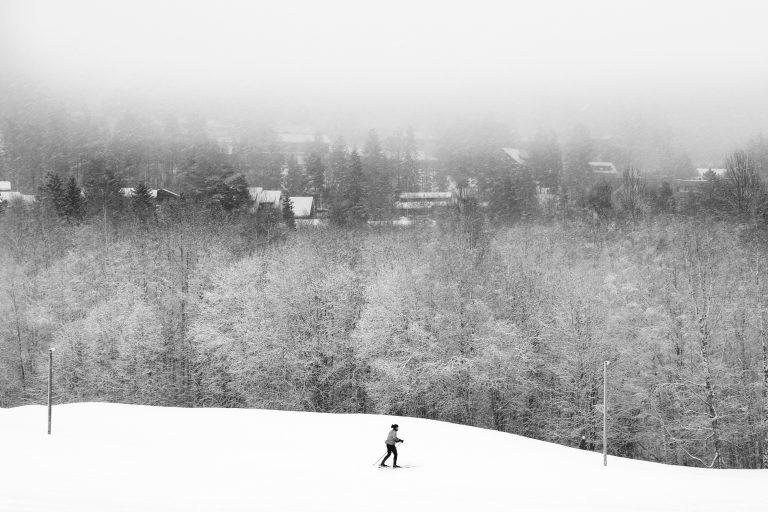 Street photo in Bogstad lake, Norway by Roham Rasai