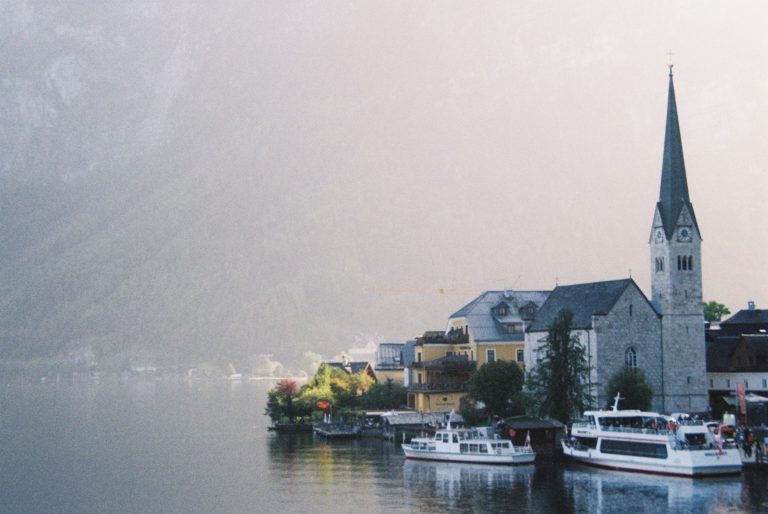 Street photo in Hallstatt, Austria by Anish Pathak