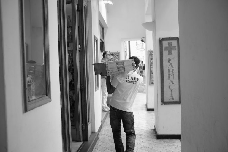 Street photo in Capri, Italy by Dave Ludington