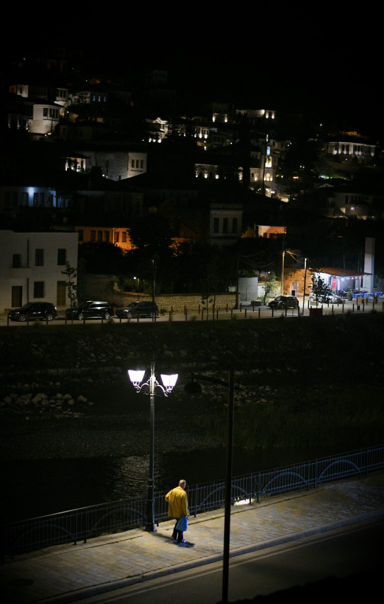 Street photo in Berat, Albania by Rodrigo Marcotich