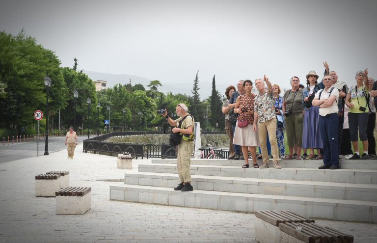 Street photo in Berat, Albania by Rodrigo Marcotich