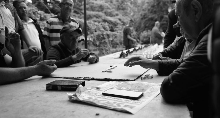 Street photo in Berat, Albania by Pascal Meurisse