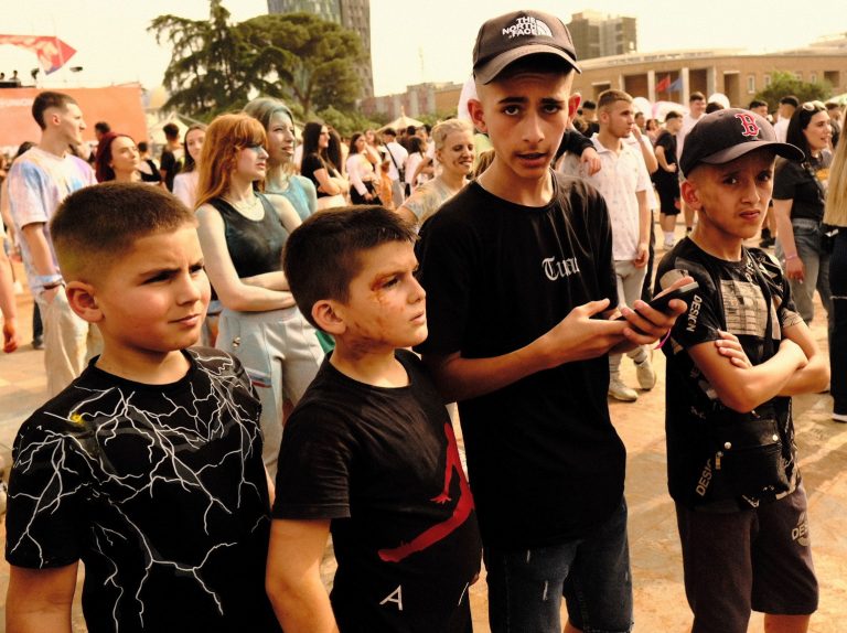 Street photo in Tirana, Albania by Pascal Meurisse