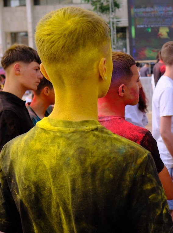 Street photo in Tirana, Albania by Pascal Meurisse