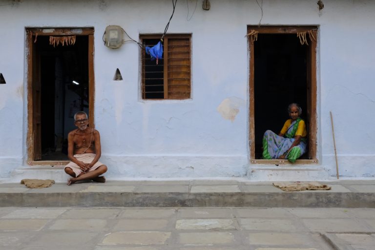 Street photo in Bhoodan Pochampally, India by Tanwir Mir