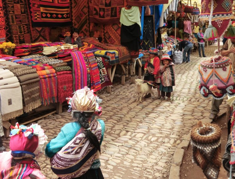 Street photo in Pisac, Peru by Jonathan Varjabedian
