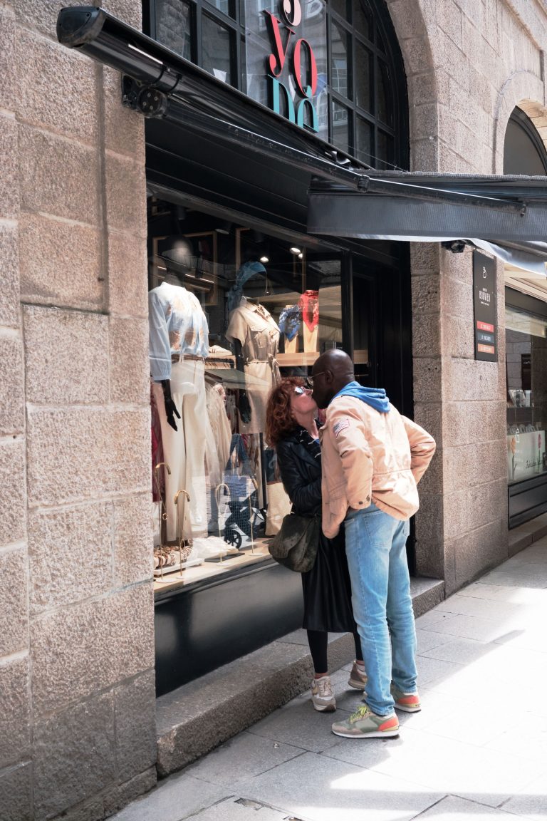 Street photo in Saint-Malo, France by John Lanagan