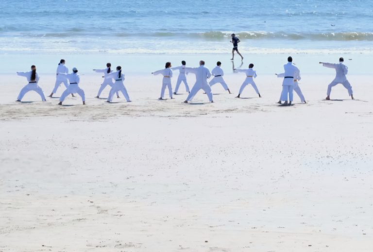 Street photo in Larmor-Plage, France by David George