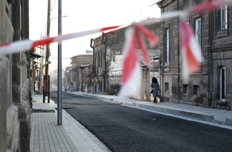 Street photo in Gyumri, Armenia by Rodrigo Marcotich