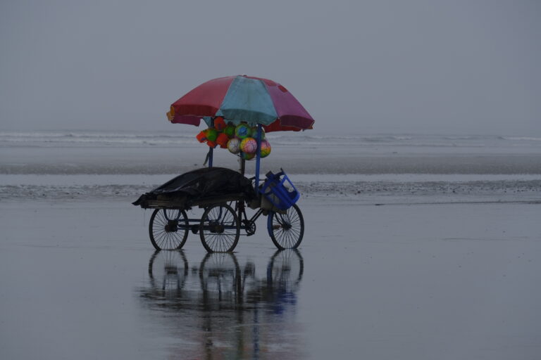 Street photo in Mandarmani, India by Tanwir Mir