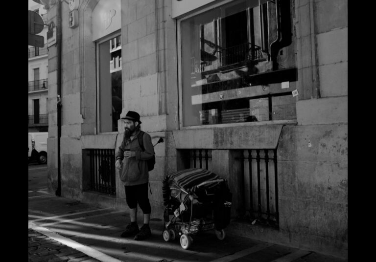 Street photo in Pamplona, Spain by David Sheppard