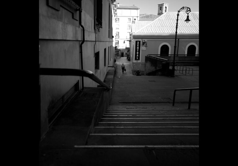 Street photo in Pamplona, Spain by David Sheppard