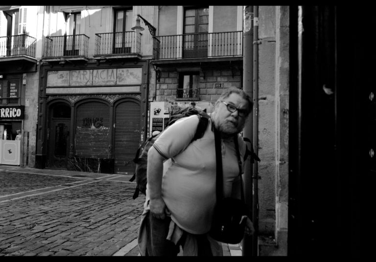 Street photo in Pamplona, Spain by David Sheppard