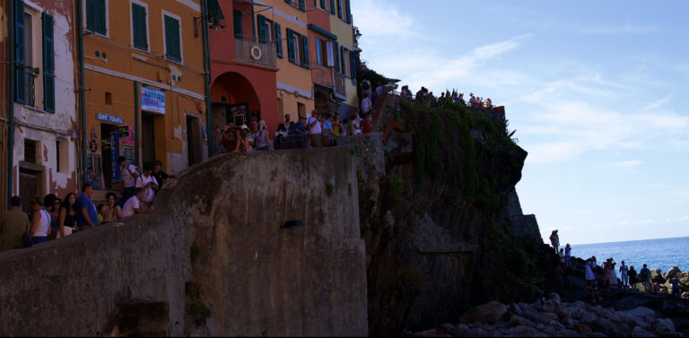 Street photo in Cinque Terre, Italy by David Sheppard
