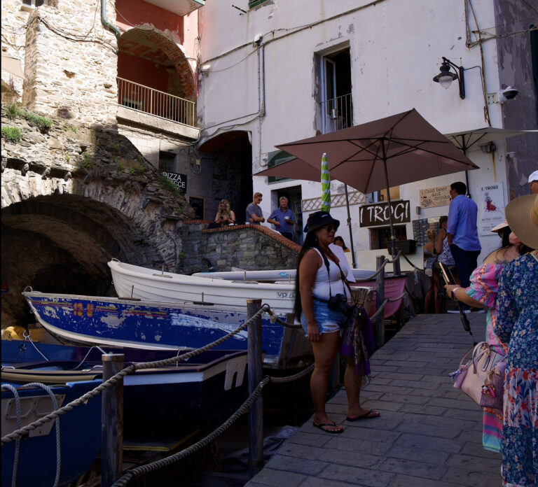 Street photo in Cinque Terre, Italy by David Sheppard