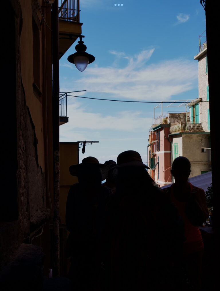 Street photo in Cinque Terre, Italy by David Sheppard