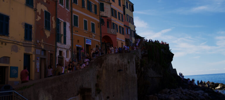 Street photo in Cinque Terre, Italy by David Sheppard