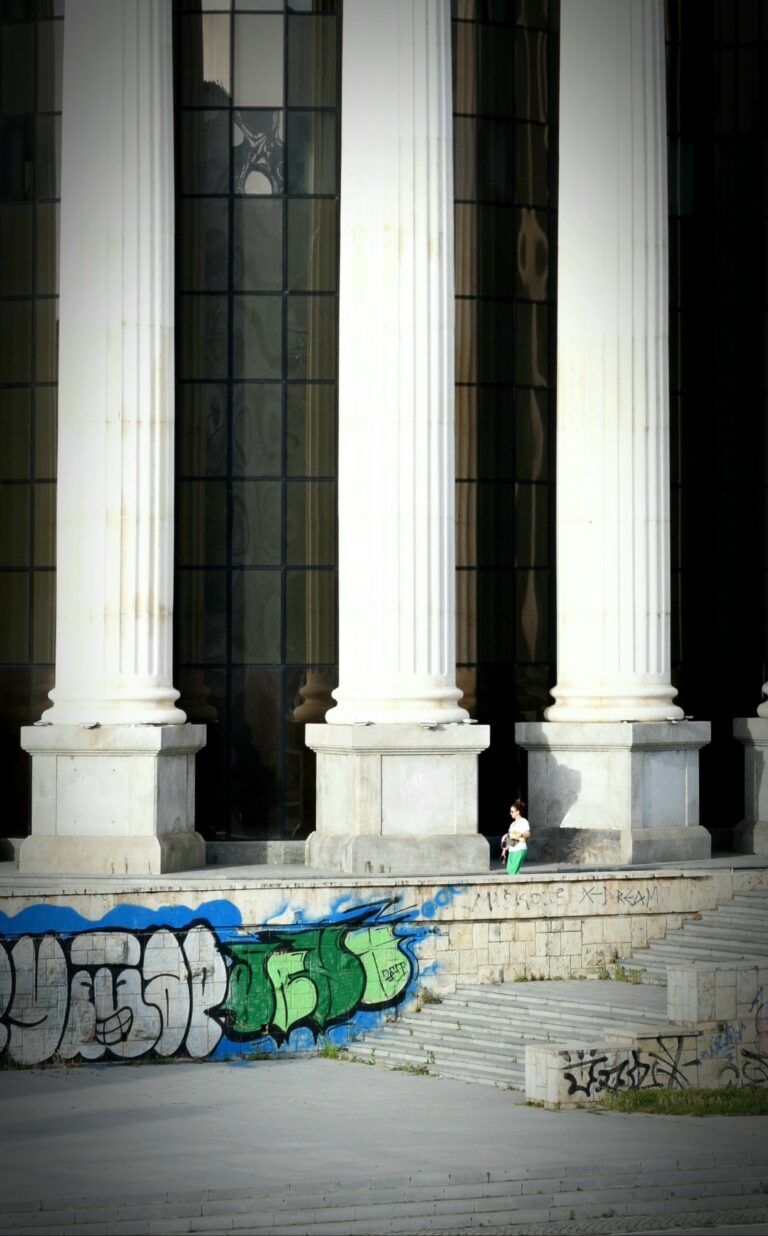 Street photo in Skopje, North Macedonia by Rodrigo Marcotich