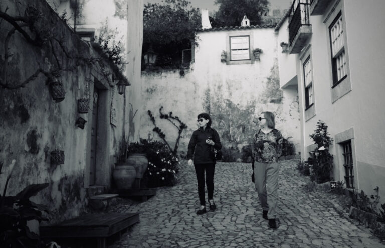 Street photo in Óbidos, Portugal by David Sheppard